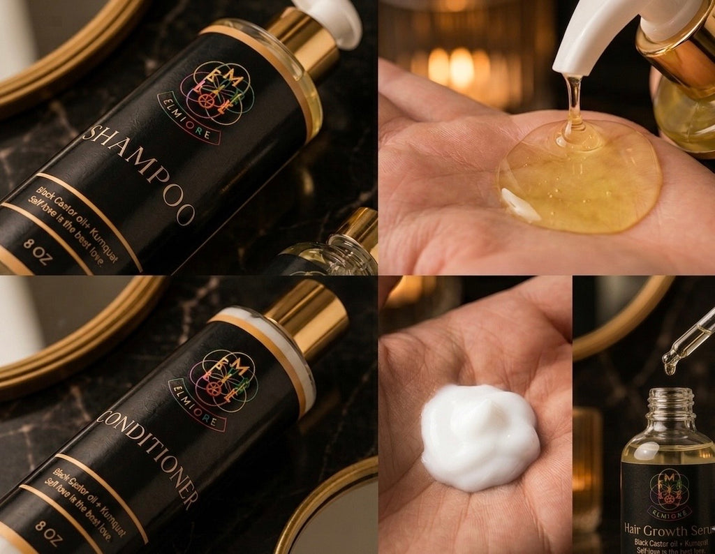 Wash Day Hair Bundle with Black Castor Oil