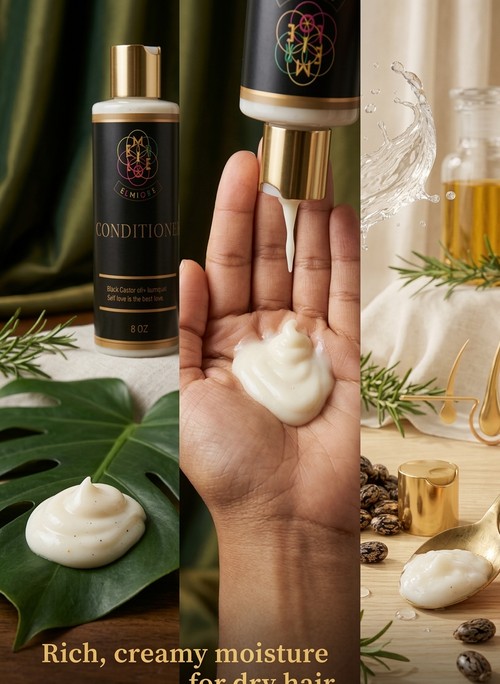 Après-shampoing à l'huile de ricin noire