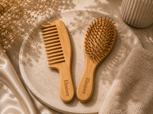 Elmiore Luxury Bamboo Wide Tooth Comb