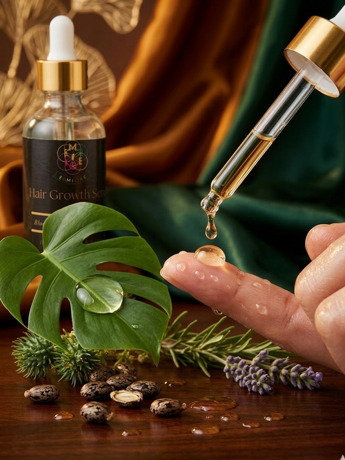 Huile capillaire nourrissante au ricin noir