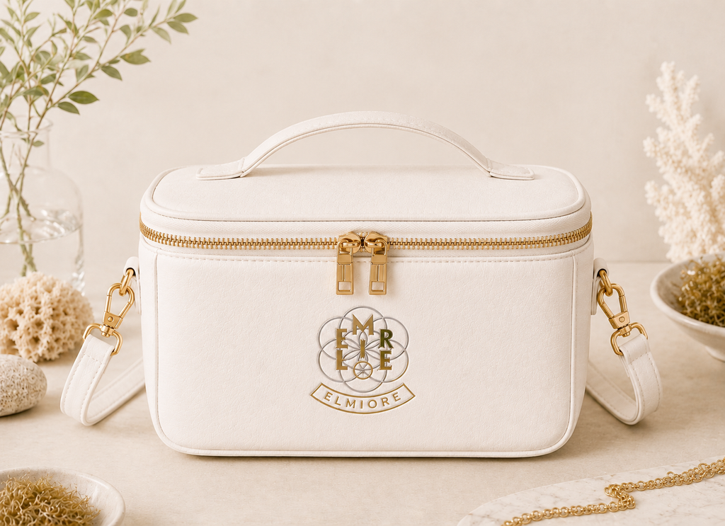 Luxury Elmiore White Crossbody Travel Bag