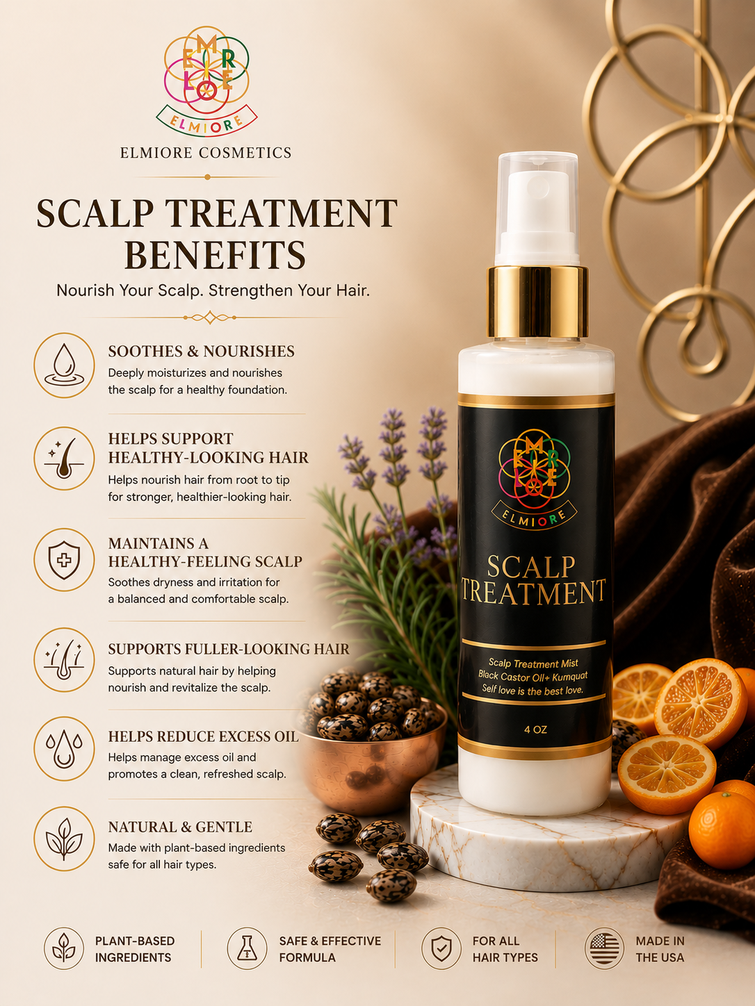 Scalp Refresh Mist with Black Castor Oil