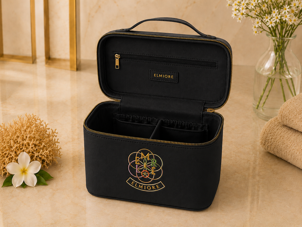 Luxury Elmiore Black Cosmetic Bag